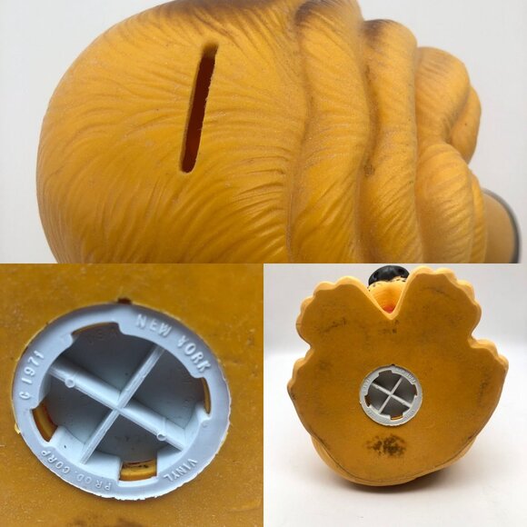 Vintage 1971 Prod Corp Sad Bassett Hound Dog Coin Bank Hard Vinyl 13" Tall - Picture 6 of 10